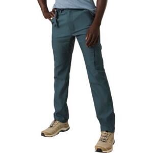 prAna Men's 42x30 Tapered Leg Stretch Zion II Pants Slim Fit Blue Gray New Cargo
